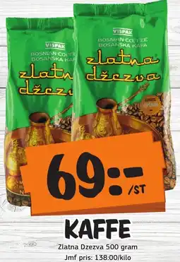 Bazaar Food market ZLATNA DZEZVA Kaffe erbjuda