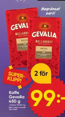 DollarStore Kaffe Gevalia erbjuda