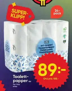 DollarStore Toalett- papper erbjuda