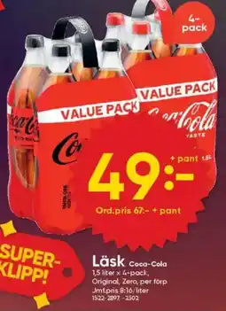 DollarStore Coca-Cola Läsk erbjuda