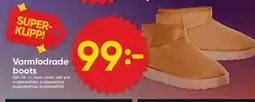 DollarStore Varmfodrade boots erbjuda