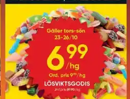 DollarStore Lösviktsgodis erbjuda