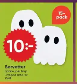 DollarStore Servetter erbjuda