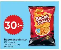 DollarStore Snax Baconsnacks erbjuda