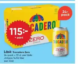 DollarStore Läsk Trocadero Zero erbjuda