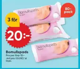 DollarStore Bomullspads erbjuda