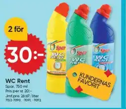 DollarStore Spar WC Rent erbjuda