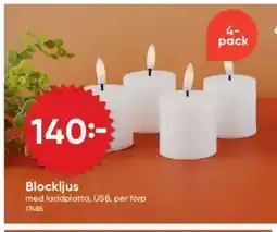 DollarStore Blockljus erbjuda