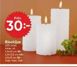 DollarStore Blockljus erbjuda