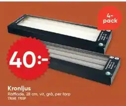 DollarStore Kronljus erbjuda