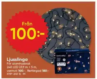 DollarStore Ljusslinga erbjuda