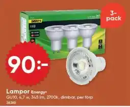 DollarStore Lampor Energy+ erbjuda