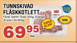 Nya Pulsen Tunnskivad fläskkotlett erbjuda