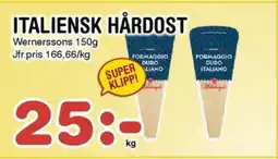 Nya Pulsen Wernerssons Italiensk hårdost erbjuda