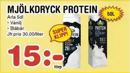 Nya Pulsen Arla Mjölkdryck protein erbjuda