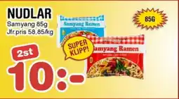 Nya Pulsen Samyang Nudlar erbjuda