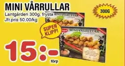 Nya Pulsen Lantgården Mini vårrullar erbjuda