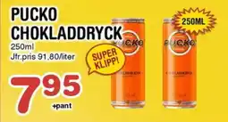 Nya Pulsen Pucko chokladdryck erbjuda