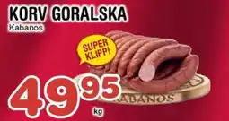 Nya Pulsen Korv goralska Kabanos erbjuda