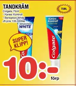 Nya Pulsen Colgate Tandkräm erbjuda
