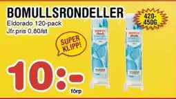 Nya Pulsen ELDORADO Bomullsrondeller erbjuda