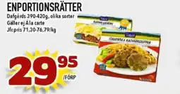 Nya Pulsen Dafgårds Enportionsrätter erbjuda