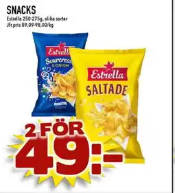 Nya Pulsen Estrella Snacks erbjuda