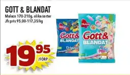 Nya Pulsen Malaco Gott & blandat erbjuda