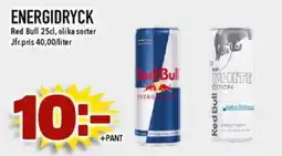 Nya Pulsen Red Bull Energidryck erbjuda