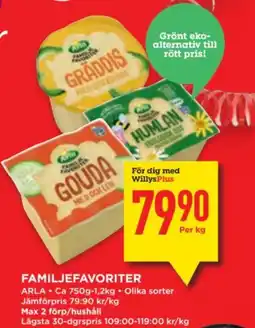 Willys Arla Familjefavoriter erbjuda