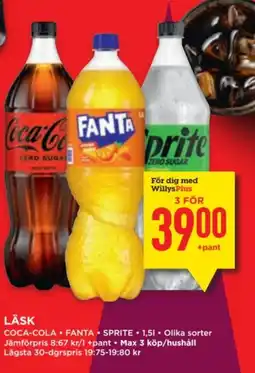Willys Läsk erbjuda