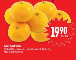 Willys Satsumas erbjuda