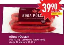 Willys GÖL Röda pölser erbjuda