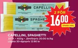 Willys ZETA Capellini, spaghetti erbjuda