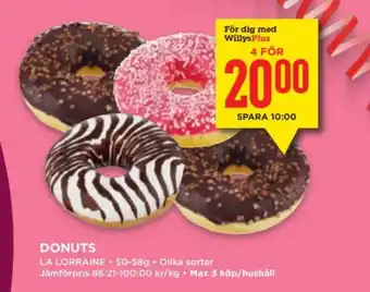 Willys Donuts erbjuda