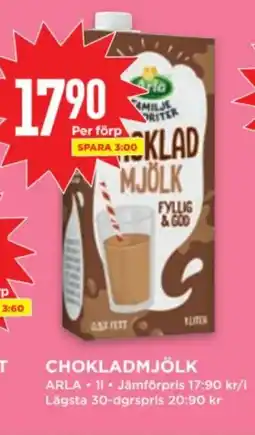 Willys Arla Chokladmjölk erbjuda