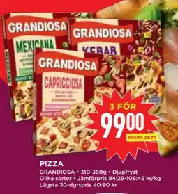 Willys GRANDIOSA Pizza erbjuda
