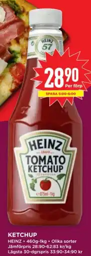 Willys HEINZ Ketchup erbjuda