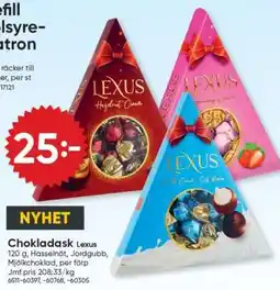 DollarStore Chokladask Lexus erbjuda