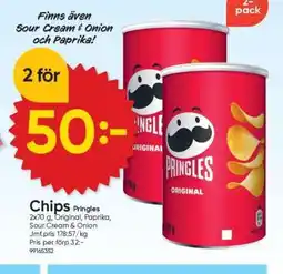 DollarStore Chips Pringles erbjuda