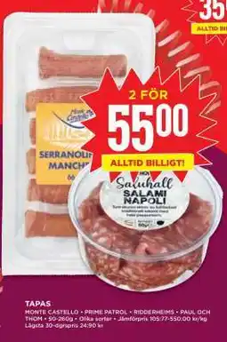 Willys Tapas erbjuda