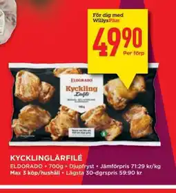 Willys KYCKLINGLÅRFILÉ erbjuda