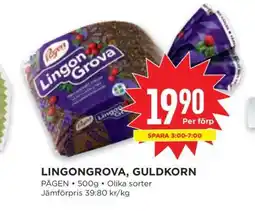 Willys Lingongrova, Guldkorn erbjuda