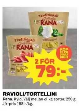Coop Ravioli/Tortellini erbjuda