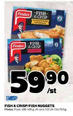 Coop FISH & CRISP/FISH NUGGETS erbjuda