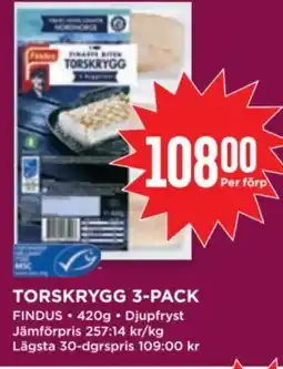 Willys Findus Torskrygg erbjuda
