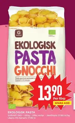 Willys EKOLOGISK PASTA, SEK 13.9 erbjuda