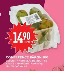 Willys CONFERENCE PÄRON 1KG, SEK 14.9 erbjuda