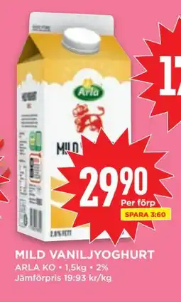 Willys MILD VANILJYOGHURT, SEK 29.9 erbjuda