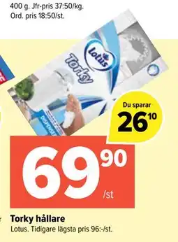 Coop Extra Torky hållare, SEK 69.9 erbjuda
